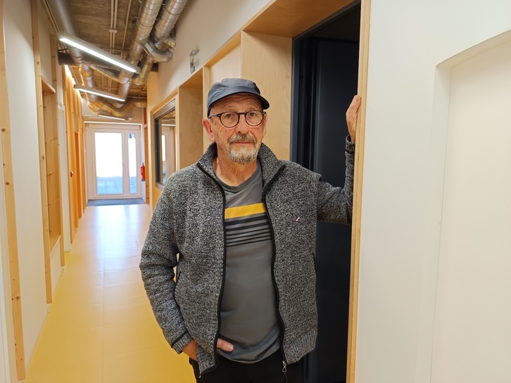Kepa Olaiz, Ekologistak Martxan plataformako kidea, NAIZ Irratiko estudioetan.