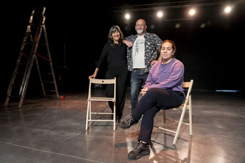 Susana Mozas, Eduardo Hernando y Ariadna Murguialday en el espacio Inopia.Kebek.