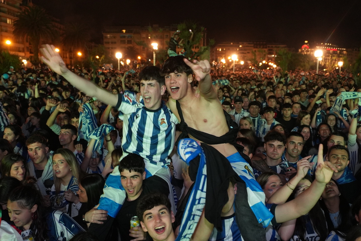 Zoramena Donostian, partida oraindik bukatu aurretik.