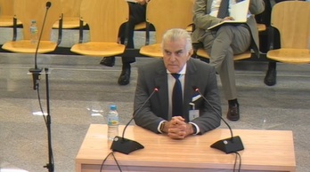 Barcenas, declarando este lunes en el juicio.