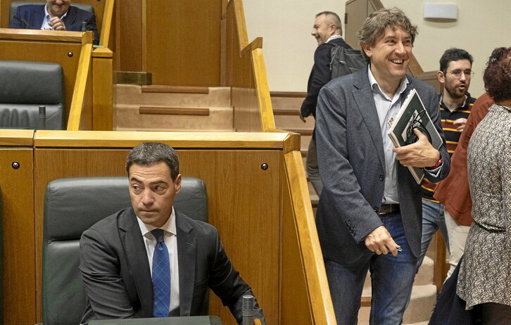 Eneko Andueza hizo público ayer un nuevo desacuerdo entre los socios de Gobierno en una cuestión nuclear.