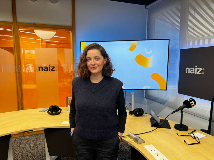 Sara Azurza NAIZ Irratiko estudioan