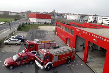 Imagen del parque foral de bomberos de Agurain.