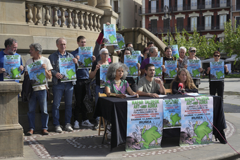 AHTaren kontrako taldeek Iruñean egindako agerraldia.