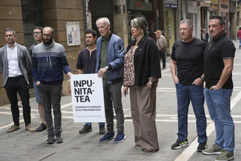Acto en el que se ha anunciado la petición de la reapertura de siete casos de torturas no investigados por los que ha sido condenado el Estado español en Europa.