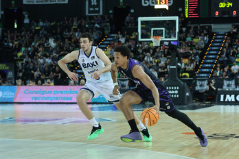 Pantzar, en un partido de la Liga ACB esta temporada.