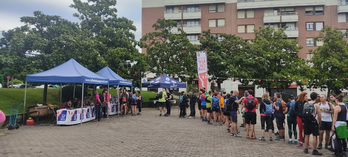 Txosnaganeko ibilaldi neurtuaren izen ematea iaz.