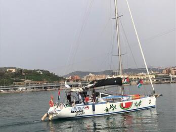 El Bribón, barco que perteneció a Juan Carlos de Borbón, ahora forma parte de la Global Sumud Flotilla.