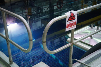 Imagen de la piscina en la que se almacena el combustible nuclear de Garoña.
