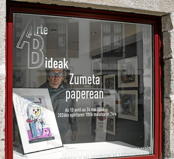 Ziburuko galeria honetan daude ikusgai Zumetak Buenos Airesen marraztutakoak.