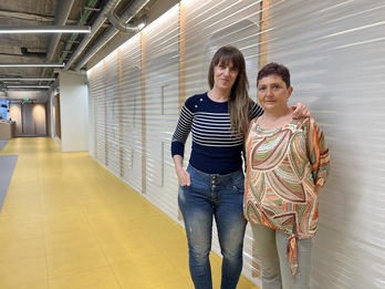 Nerea Zabala eta Amaia Erdozia, NAIZ eta GARAren erredakzioan. 