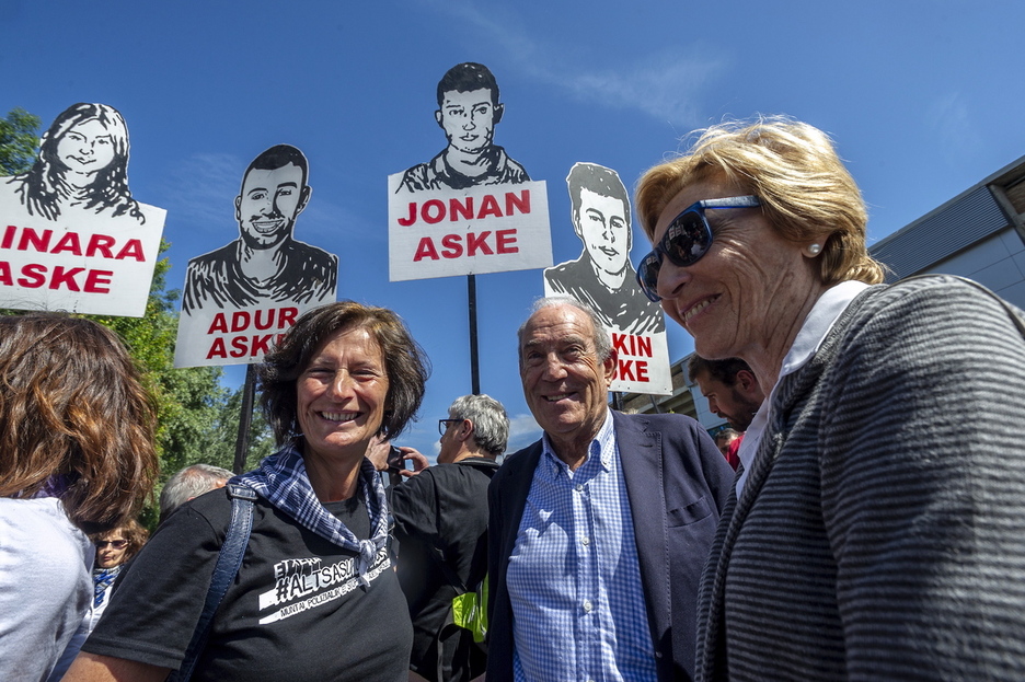 Altsasuko gazteen aldeko manifestazioan, 2018ko ekainean Iruñean. 