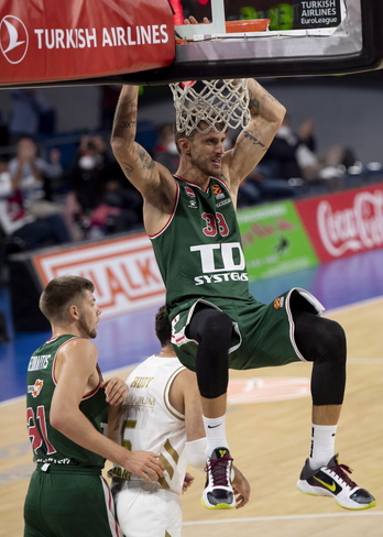 Achille Polonara, con la camiseta de Saski Baskonia.