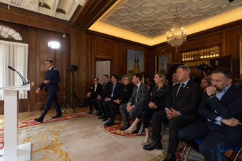 Imanol Pradales ha hecho una declaración de condolencias junto al resto del Gobierno de Lakua.