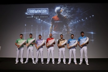 Erremontari Txapelketaren azken edizioan parte hartuko duten erremontarietako batzuk.