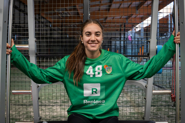 Laida Urbitarte Malagaren aurkako play off partidan.