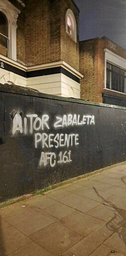 Pintada al norte de Londres.