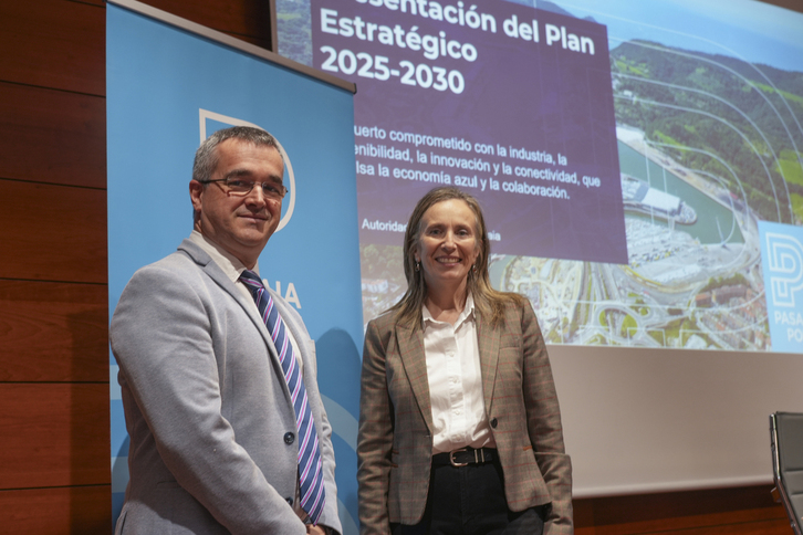 Candelario y Goñi, en la presentación del plan estratégico.