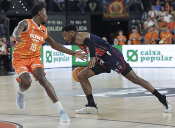 Baskonia ha templado nervios en los últimos instantes para llevarse el triunfo en Valencia.