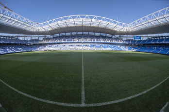 El estadio de Anoeta es uno de los candidatos a acoger partidos durante el Mundial de 2030.