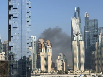 umo en Dubai, tras un supuesto ataque iraní.