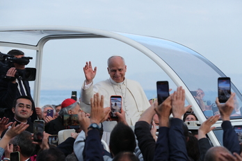  El papa Leon XIV en su visita a Nápoles el pasado 8 de mayo.