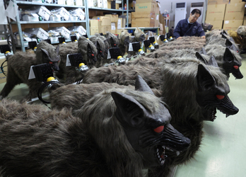 Unidades de Monster Wolf en la planta de Naie, en la prefactura de Hokkaido.