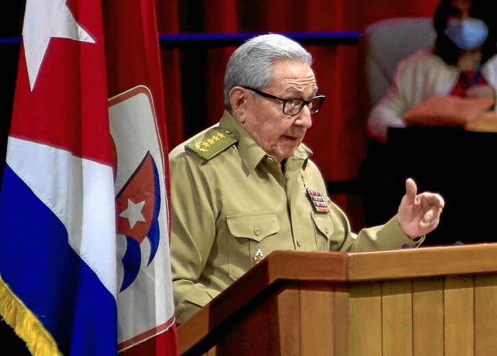 Imagen de archivo de Raúl Castro, durante un discurso en La Habana.