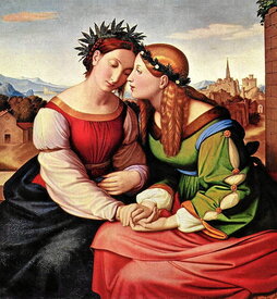 «Italia eta Alemania» obra, Johann Friedrich Overbeck artistak margotua, italiarren eta alemaniarren arteko fusio harmonikoa irudikatzeko asmoz.