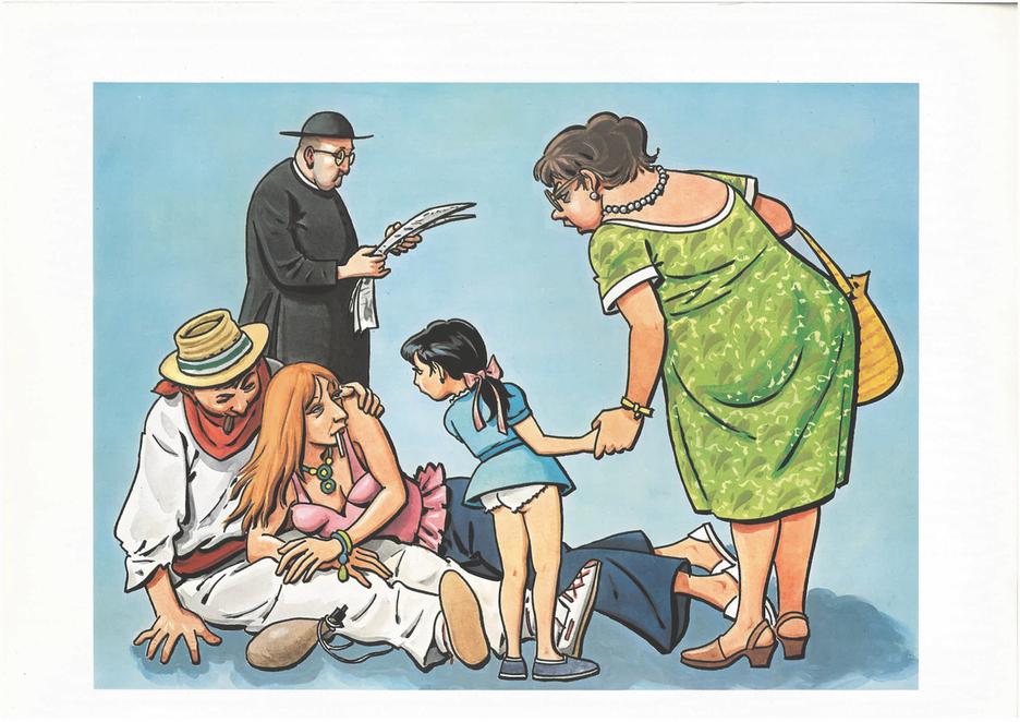 Ilustración inédita de Zaragüeta. Ilustración inédita de Zaragüeta.
