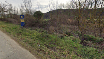 Ribera del río Robo, junto al Hotel Jakue, donde ha aparecido el cuerpo sin vida del peregrino.