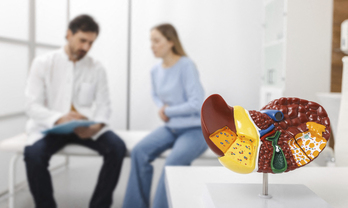 La hepatopatía destruye el tejido sano del hígado.