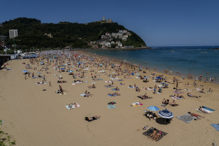 La playa de Ondarreta, en una imagen de archivo.