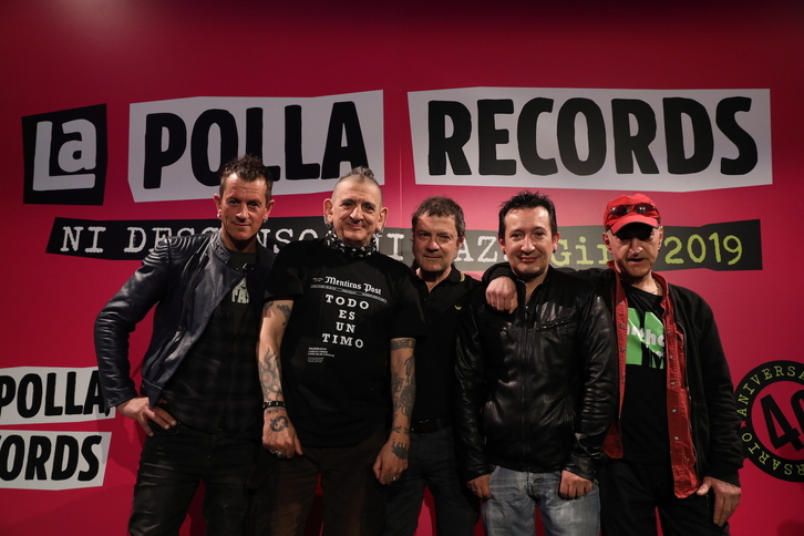 La Polla Records, en la presentación de la gira de 2019.
