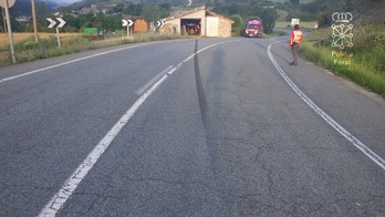 Lugar del accidente que ha resultado con un conductor fallecido.