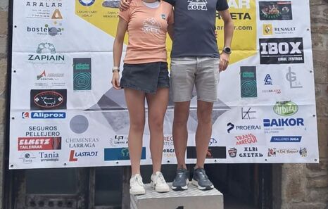 Eider Zubeldia eta Iraitz Legorburu garaile, trail runningeko Euskal Herriko Kopan