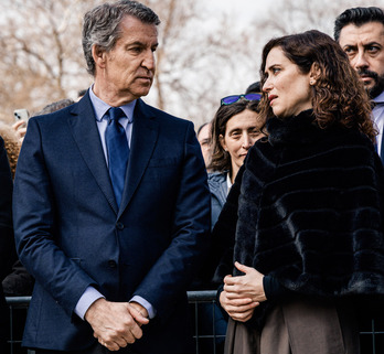 Feijóo y Ayuso, en un acto conjunto reciente en Madrid.