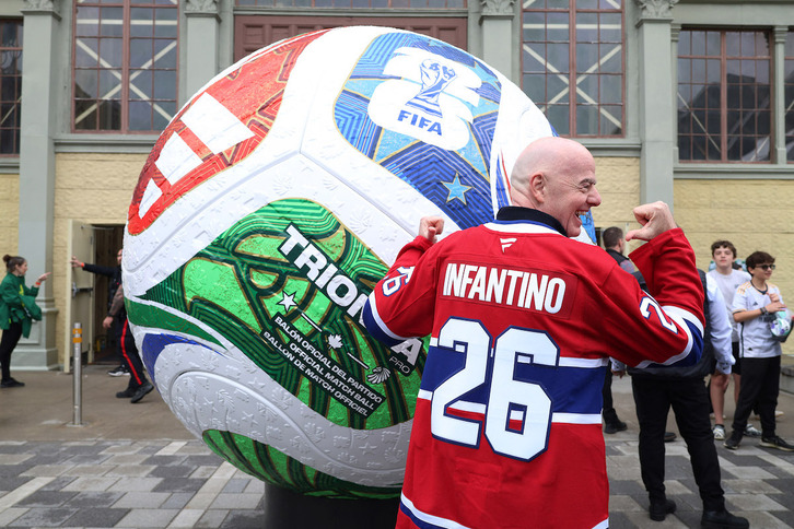 Gianni Infantino, presidente de la FIFA, recientemente en un acto en Ottawa, Canadá.