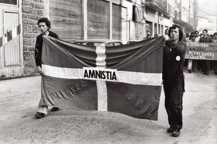 Amnistiaren aldeko garaiko protesta bat