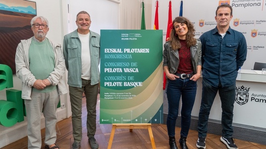 Presentación del Congreso Internacional de Pelota Vasca de noviembre. 