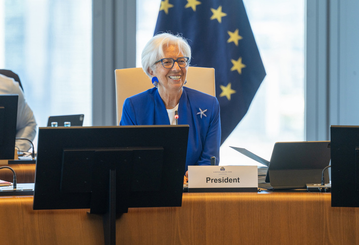 Imagen de archivo de la presidenta del BCE, Christine Lagarde.