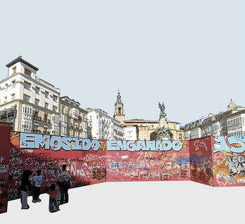 Irudian, Mugak bienalaren eskutik jarritako «Utopia: prohibido el paso» instalazioa.