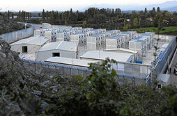 Imagen de archivo de un centro de detención de migrantes en Albania tras el acuerdo entre entre Tirana y Roma.