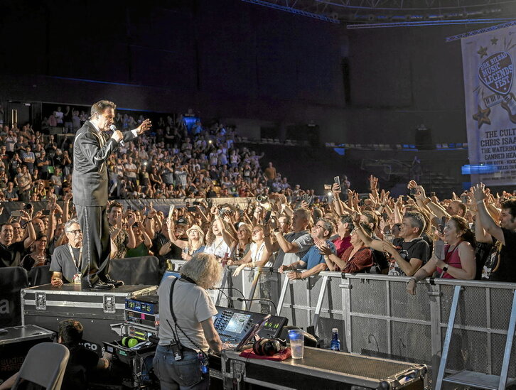 Chris Isaak, en su visita al BBK Music Legends de 2023.