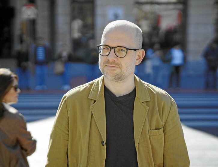 Evgeni Morozov Bilbon, 2024an eman zuen hitzaldiaren aurretik.