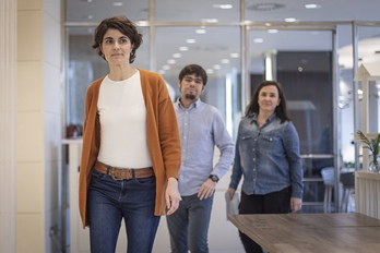 Rosa Martínez, cuando presentó su candidata a lehendakari por Elkarrekin Podemos, unas primarias que perdió ante Miren Gorrotxategi.