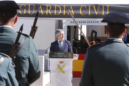 El ministro de Interior, Fernando Grande-Marlaska, en una celebración de la Guardia Civil hace dos semanas.