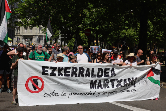 La marcha ha recorrido la comarca de Ezkerraldea.