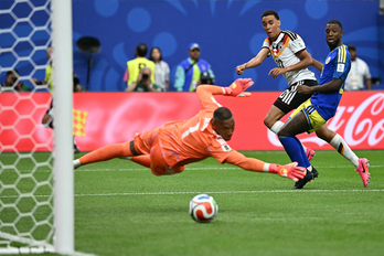 Musiala marca el 4-1 en el Alemania-Curazao del Mundial.