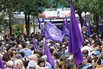 Sexu abusuen aurkako manifestazioa Errenterian.